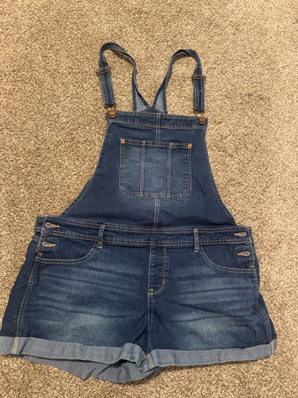 Denim Short Overalls - Blue Jean Overall Shorts